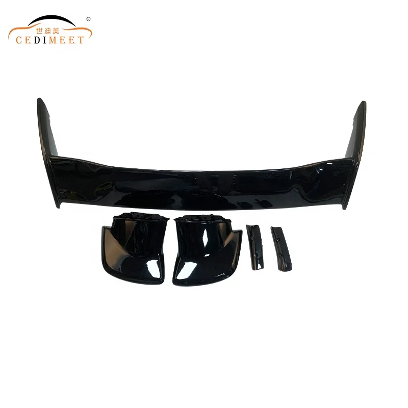 Wholesale New Fashion Automotive Parts Exterior Glossy Black ABS Plastic Rear Spoiler Rear Boot Lip Wing Use For WRX 2015+