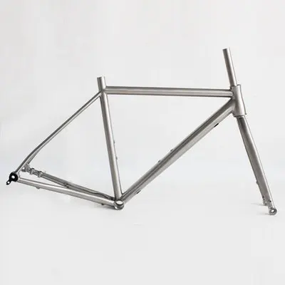 titanium road gravel bike flat mount disc brake  road bike fork