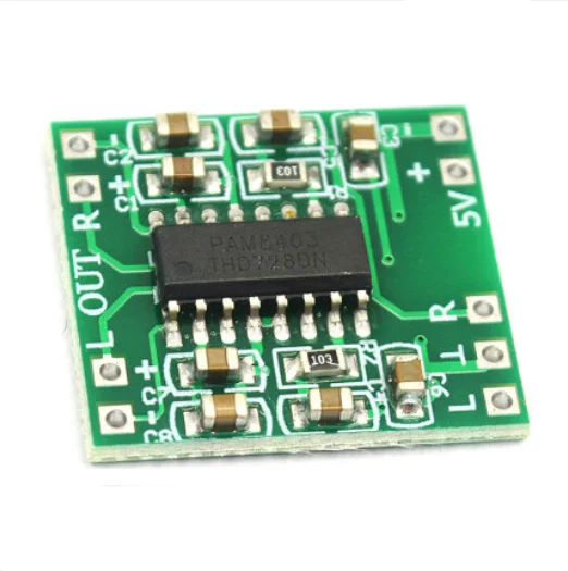 Модуль усилителя мощности PAM8403 плата цифрового 2*3 Вт класс D 2 5 ~ В USB-источник питания «сделай