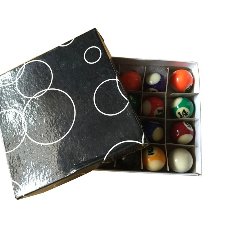 
Full Set 38MM Children Billiards Table Balls Set Resin Small Pool Cue Balls 
