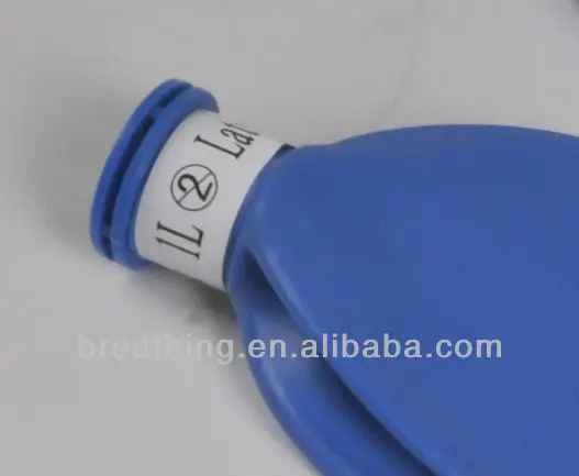 3L blue disposable Medical Latex Breathing Bag CE ISO13485