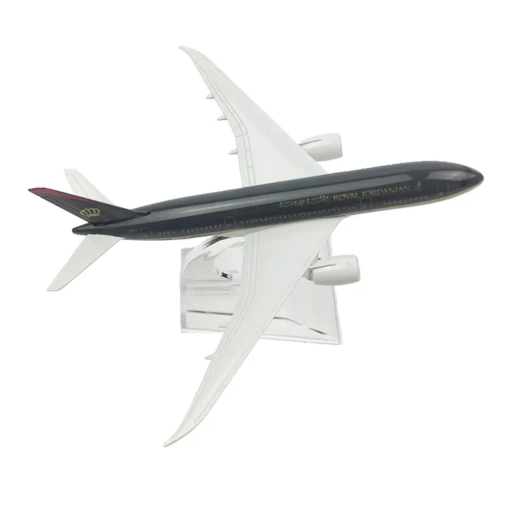 16cm Jordan Metal16CM B787 Airplane Model 1:400 Diecast Royal Jordanian hot selling Aircraft For Collecting Gift customizable