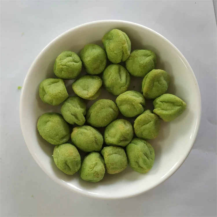 
Chinese multi-flavor wasabi squashed coated crispy peanuts snacks food 