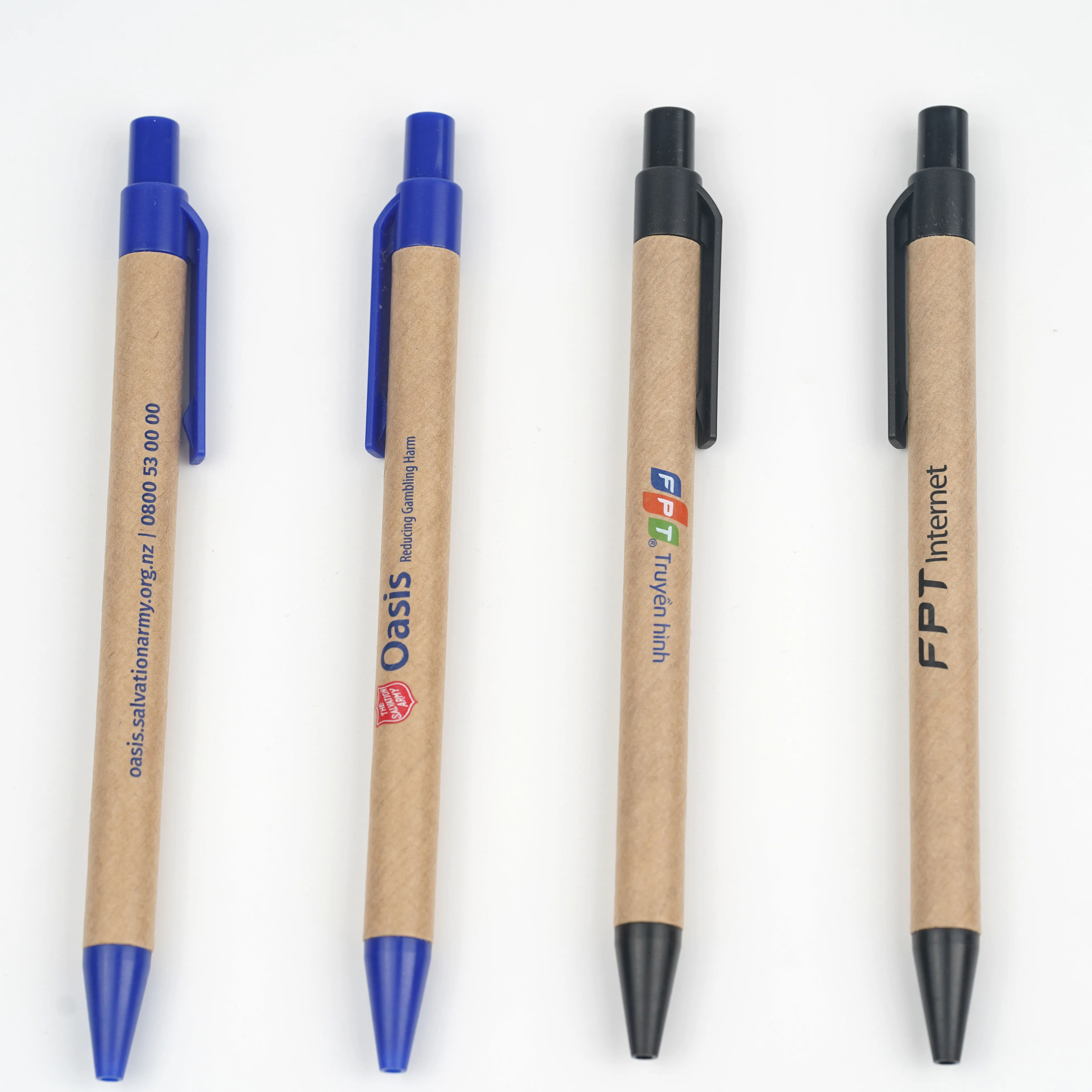 Ecofriendly Recycle Cork Kraft Paper Pen Custom Ballpoint Pen