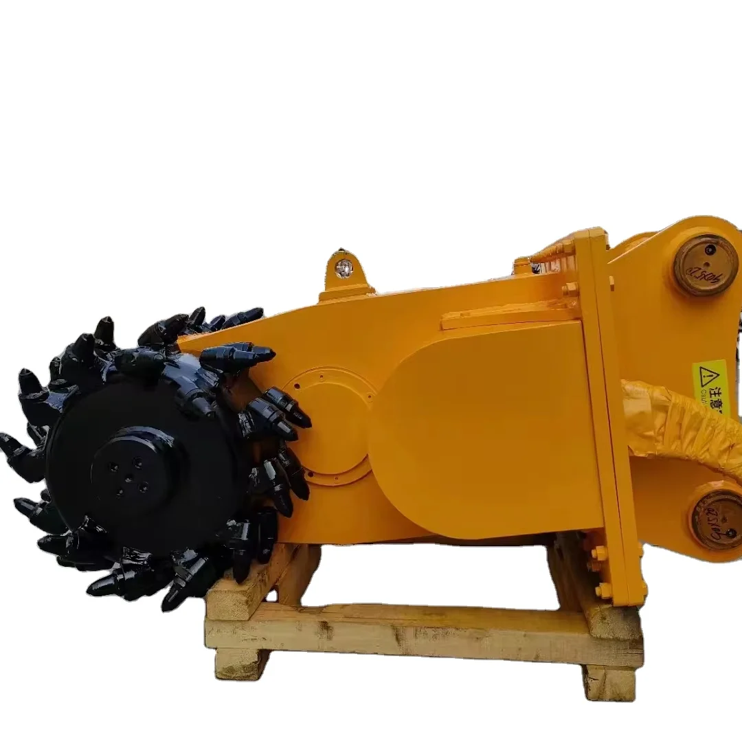 QinJia  Excavation and profiling of walls attachments hydraulic rotary drum cutter AMK300