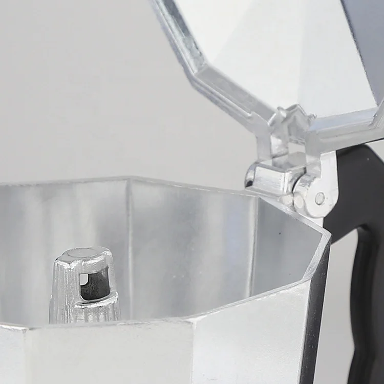 Classic Italian Style Mocha 1/3/6/9/12 Cups Polished Aluminum Stove-top Espresso Coffee Maker