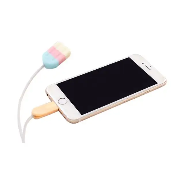 Cute Cartoon Data Cable Protective Cover Silicone Usb Cord Headset Charger Cable Protector Flexible Silicone Saver Cover