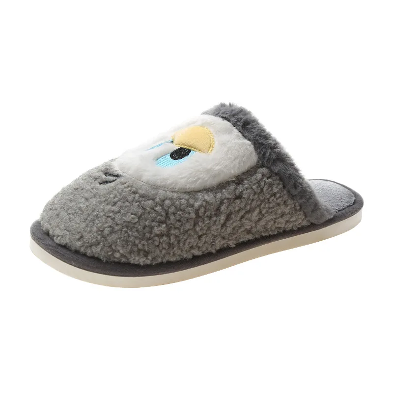 2021 Fashion Cute Cartoon Duck Cotton Slippers Plush Wholesale Soft Indoor Warm Home Furry Fuzzy Slippers With Fur