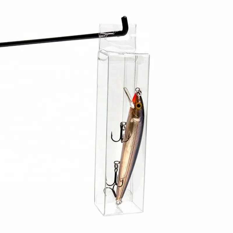 Custom Recyclable Clear Plastic Folding Fishing Lure Boxes