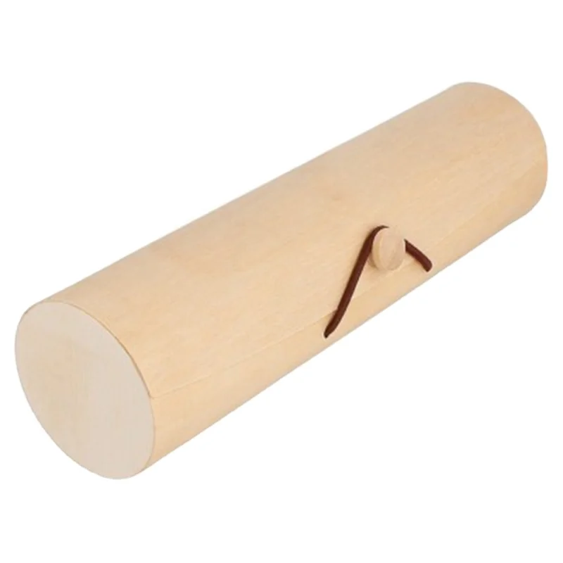 Luxury Mini Round  Macaron Nuts Dry Fruits Candy Gift Wooden Round Birch Wood Veneer Box