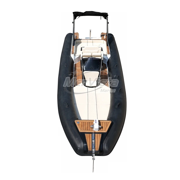 28ft luxury Sport RIB 860 fiberglass inflatable boats For Ocean With Double Engine