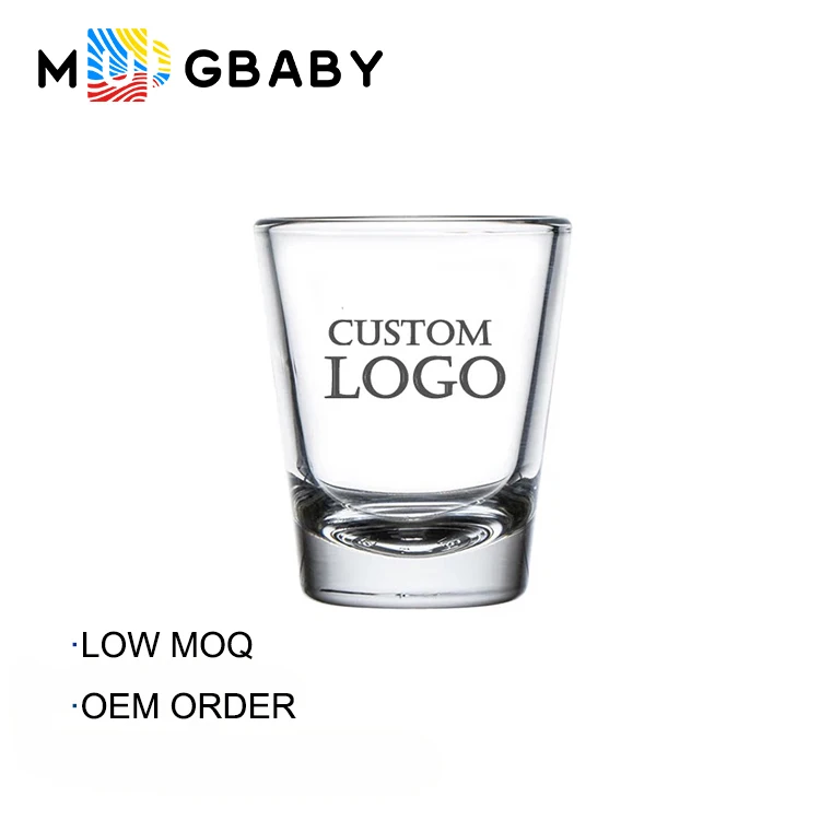 2 oz Korean ins printing cute colored pattern small ring clear glass flower cup