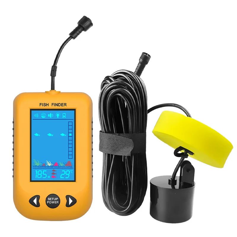 Sonar fish finder Intelligent night fishing color HD wired ultrasonic detector Spot fish finder