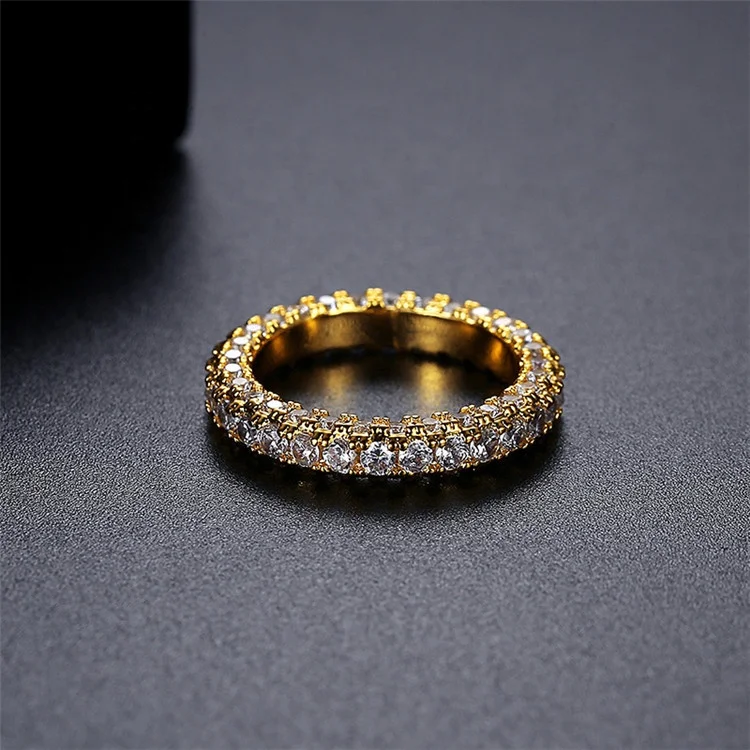 Amazon Hip Hop Zircon Fashion Exaggerated Personalized Customization Women Ring Moissanite Ring