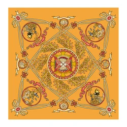 Factory Wholesale Organic Mulberry Large Silk Scarf Beautiful Appearance Ocean Pattern Pure Natural Silk Scarf For Spring Summer