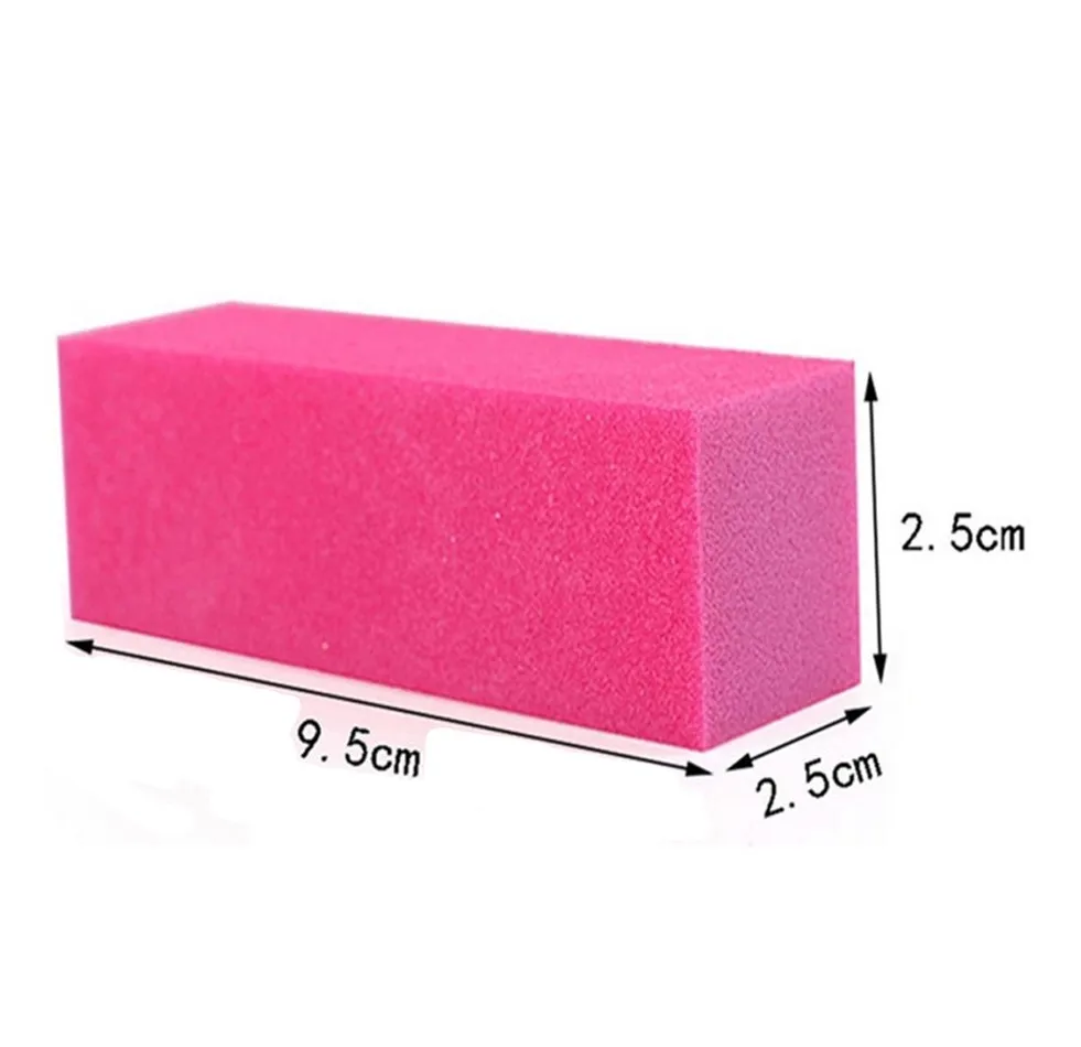 Профессиональные пилочки для ногтей, пилочка для ногтей, шлифовальный блок, 4 стороны, пилочка для ногтей карамельных цветов, буферный блок