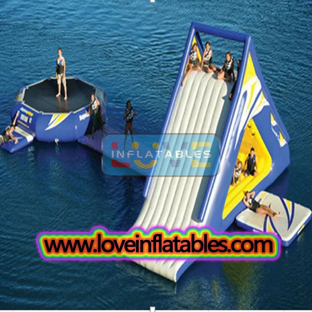 Floating Inflatable Water Play Equipment / Inflatable Water Games Jungle Joe