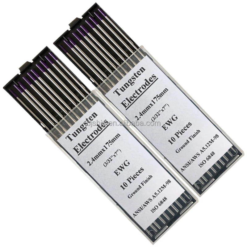 Gringd composite tungsten electrode tungsten electrodes wr2 purple electrodes de tungsten