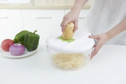 Smart Multifunctional Kitchen Food Processor Mini Plastic Shredder Round Salad Maker Vegetable Slicer and Grater Tools