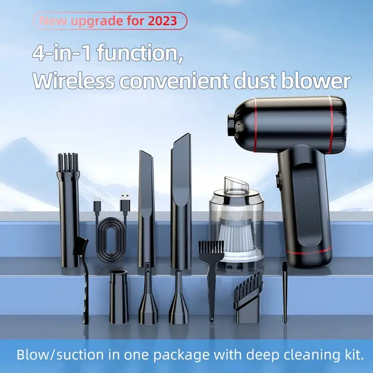 VC019 Vacuum Cleaner High Power Cordless Auto Vacuum Home & Car Dual Use Handheld Portable Mini Nail Dust Collector