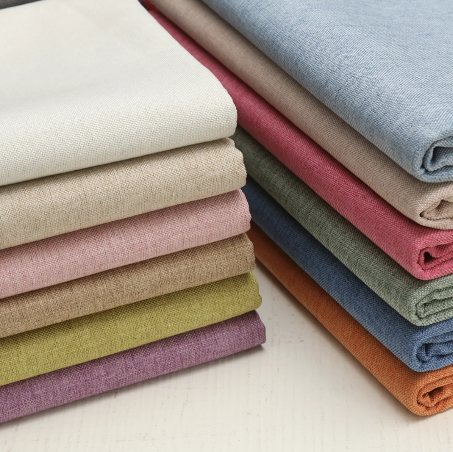 New Arrival Hot Sale Pure Color 100% Linen Fabric For Shirts Suits Home Textile Bedding Curtains