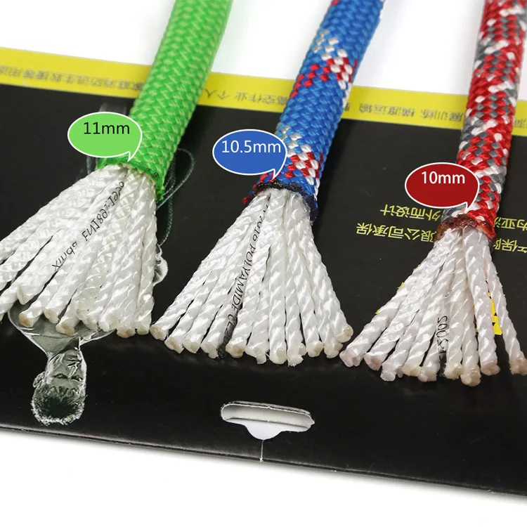 18-38 kN 9-14mm high strength static nylon rope climbing