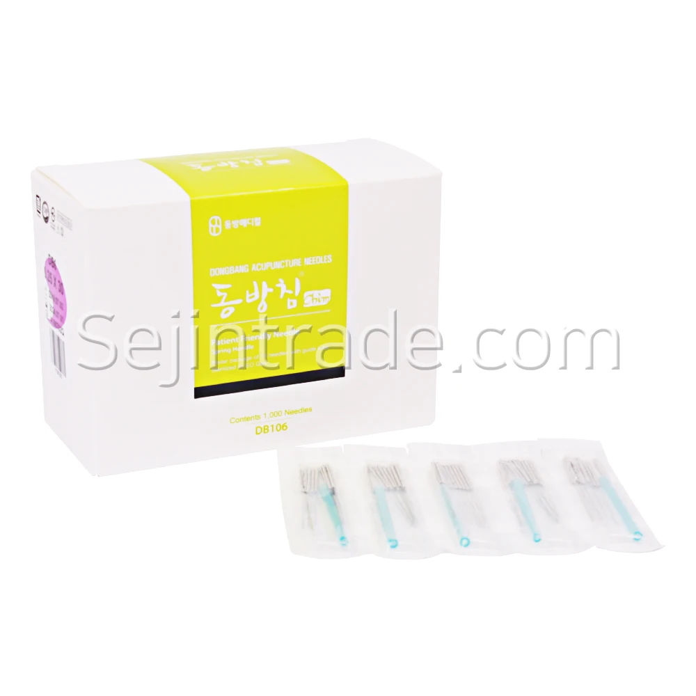 Disposable Sterile ACUPUNCTURE NEEDLE Blister Spring Type, Stainless Steel Acupuncture Dong Bang Needles  DB106A (1,000 PCS/BOX)
