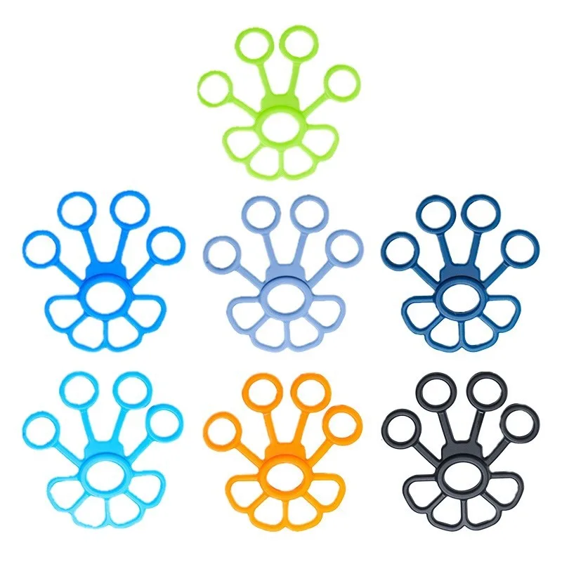 Five Finger Tensioner Silicone Stretcher Finger Grip Strength Trainer Finger Exercise Gripper