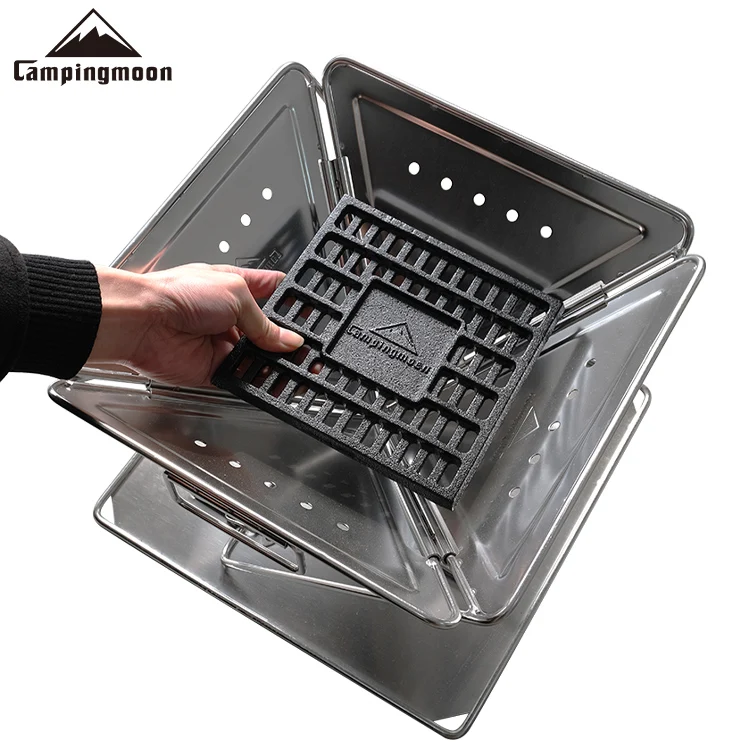 Кухонная утварь Keman 25*25 см, уличная утварь для кемпинга, барбекю, огненный стол, чугунная углеродная кровать