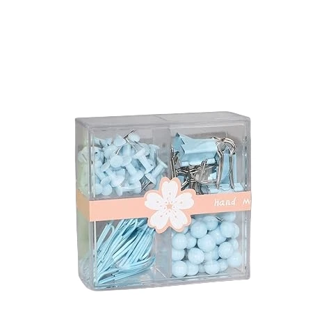 School supplies dovetail clip pushpin Office use paper clip colorful stationery set