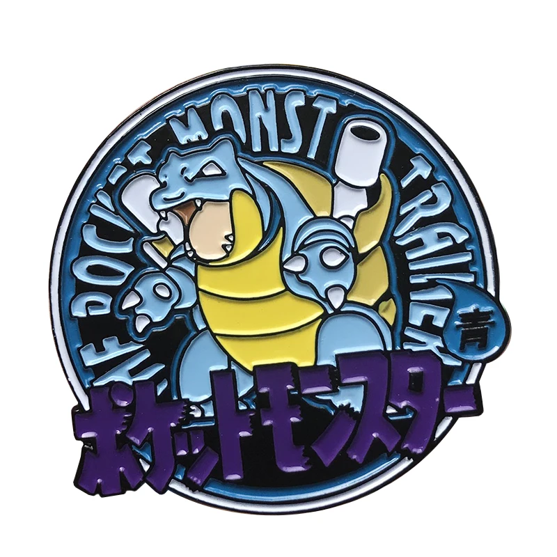 Hot-selling production custom kawaii metal hard soft enamel pin badges cartoon cute Eevee pokemon enamel pin