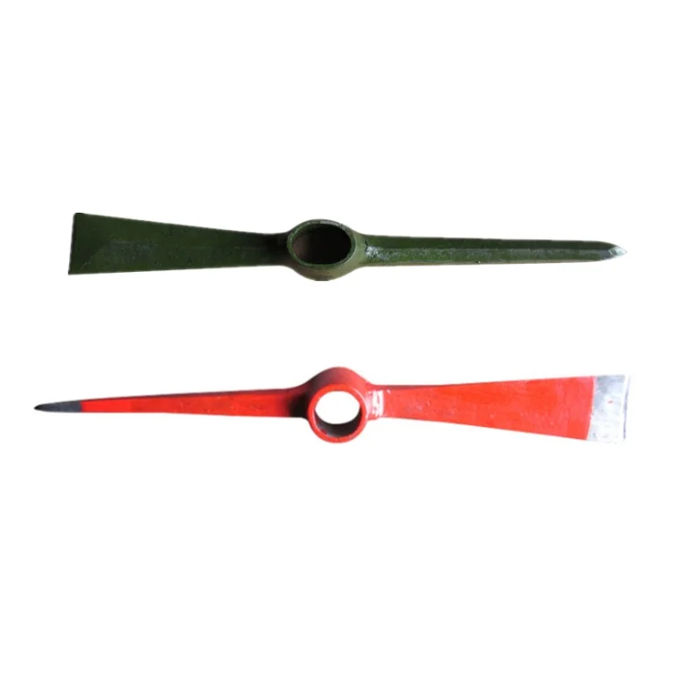 Good Quality pickaxe Construction Tools Red Shovel Pickaxe Cross Iron Fire Control Pickaxe
