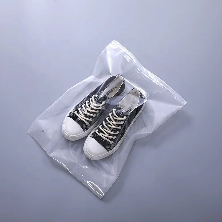 Plastic bag packaging frosted zipper bag clear plastic bag custom size logo design