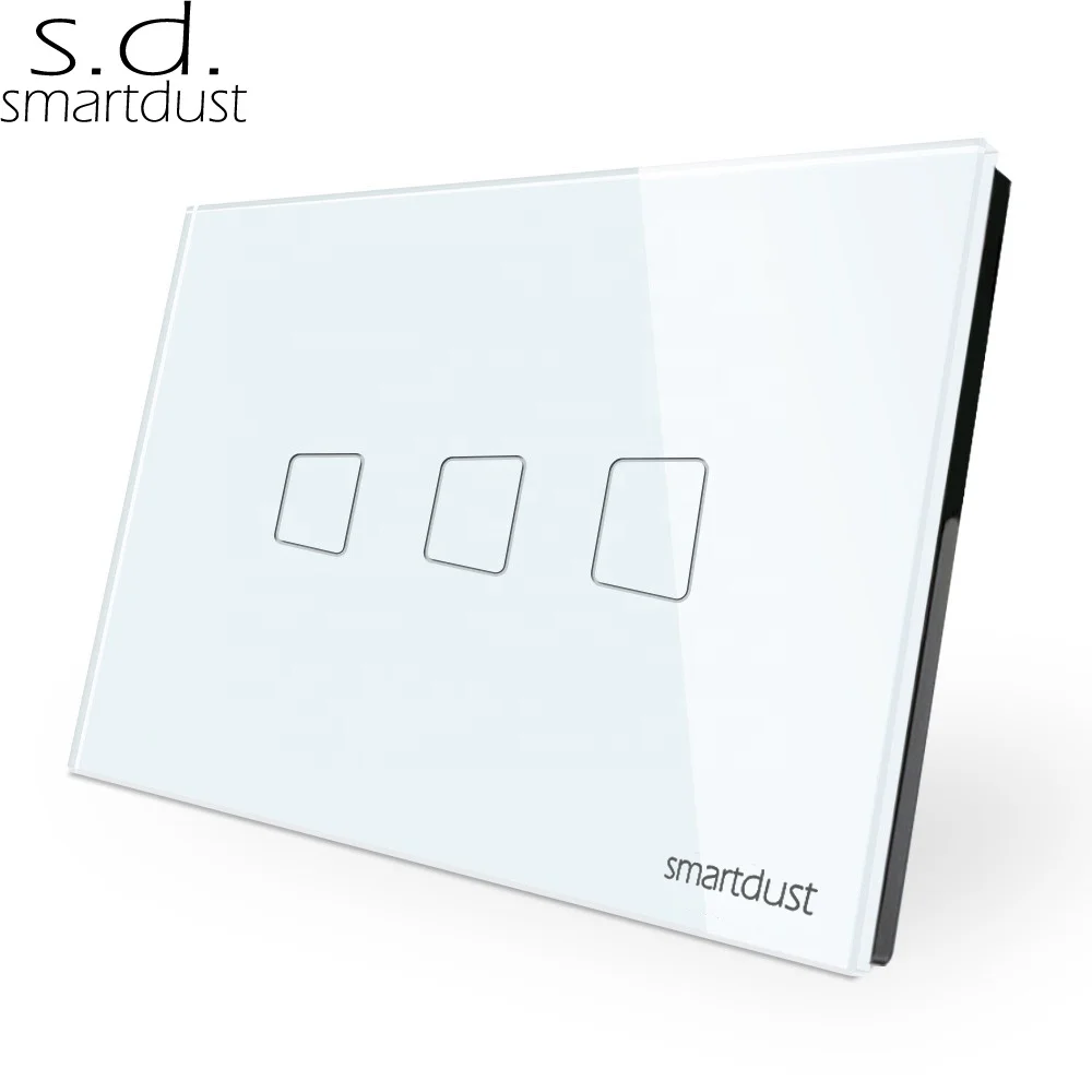 Smartdust Smart Wall Light Zigbee 3.0 Tuya Technology App Control Smart Home Wireless Switch 3 Gang Alexa Switch