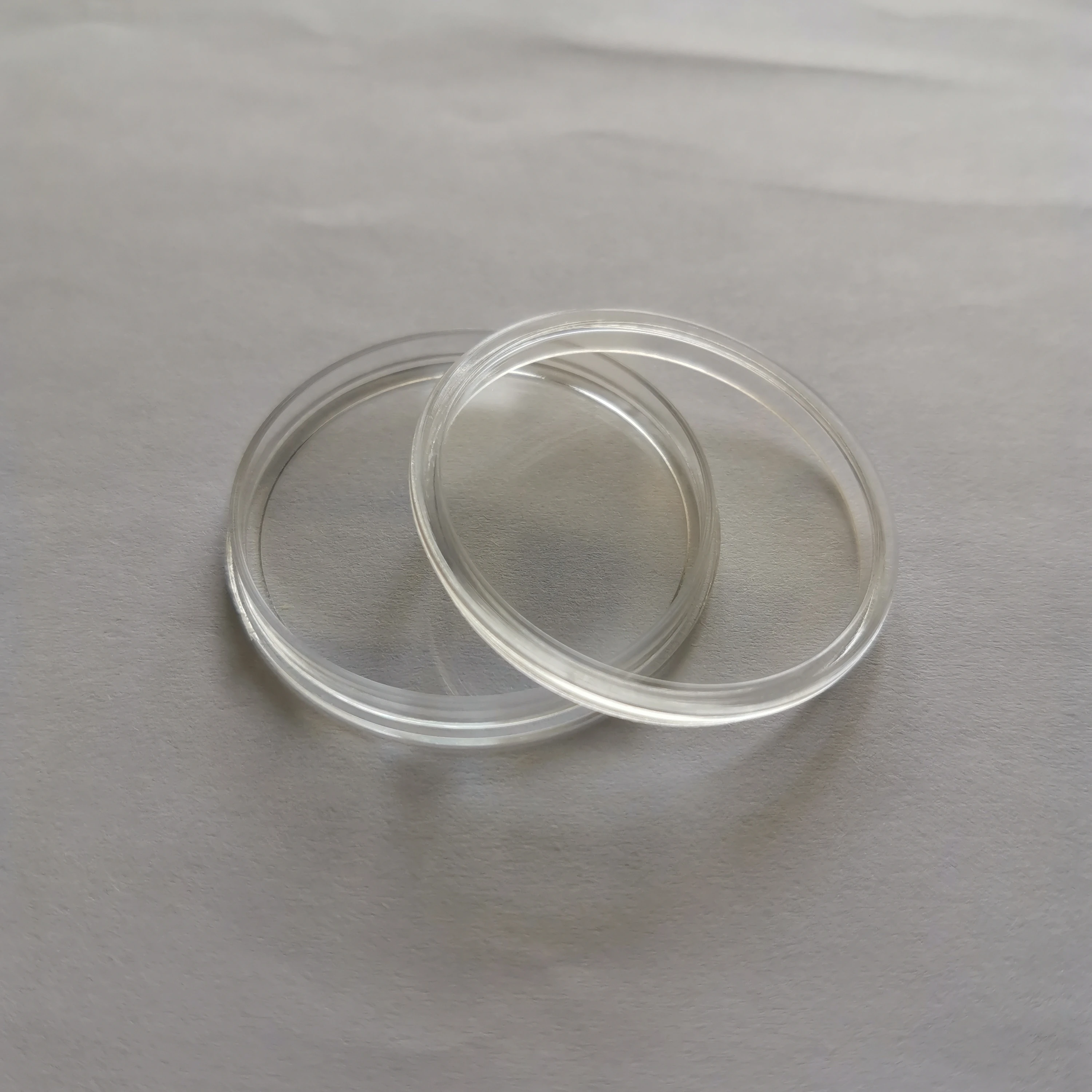 33mm Round Acrylic Coins Capsule  with flat lid