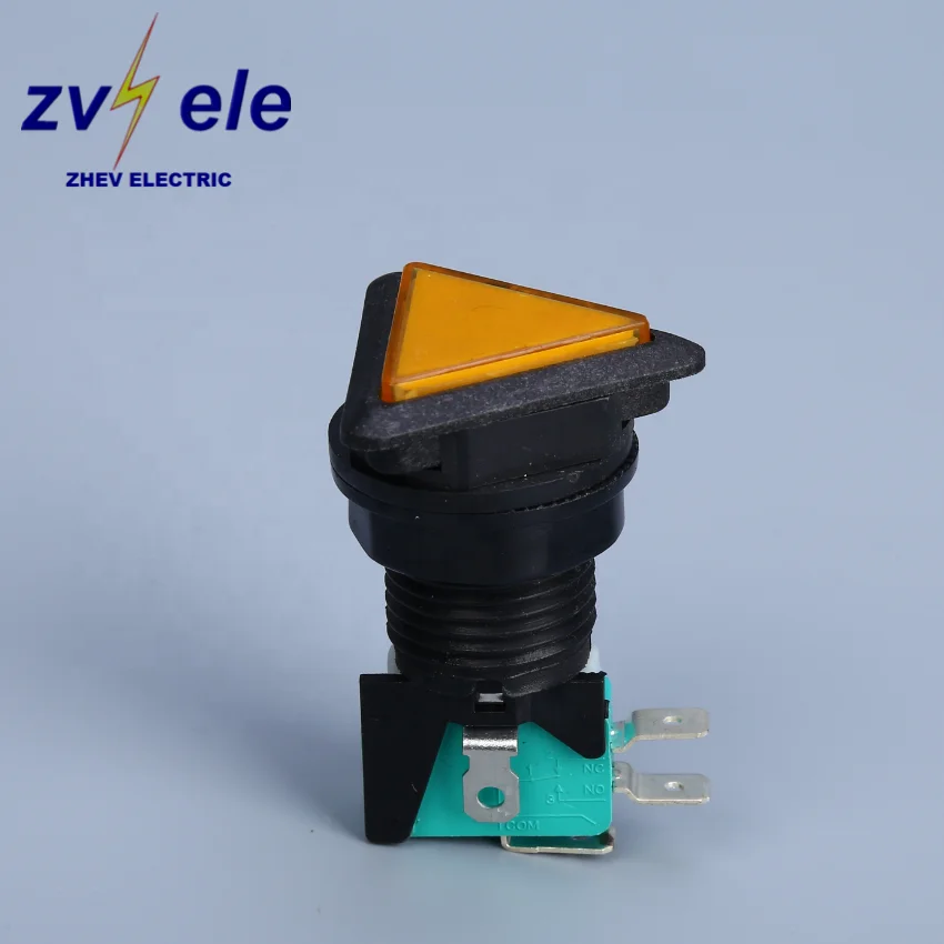 Triangle KW-OZ 16A Game Button Switch With Yellow Micro Switch