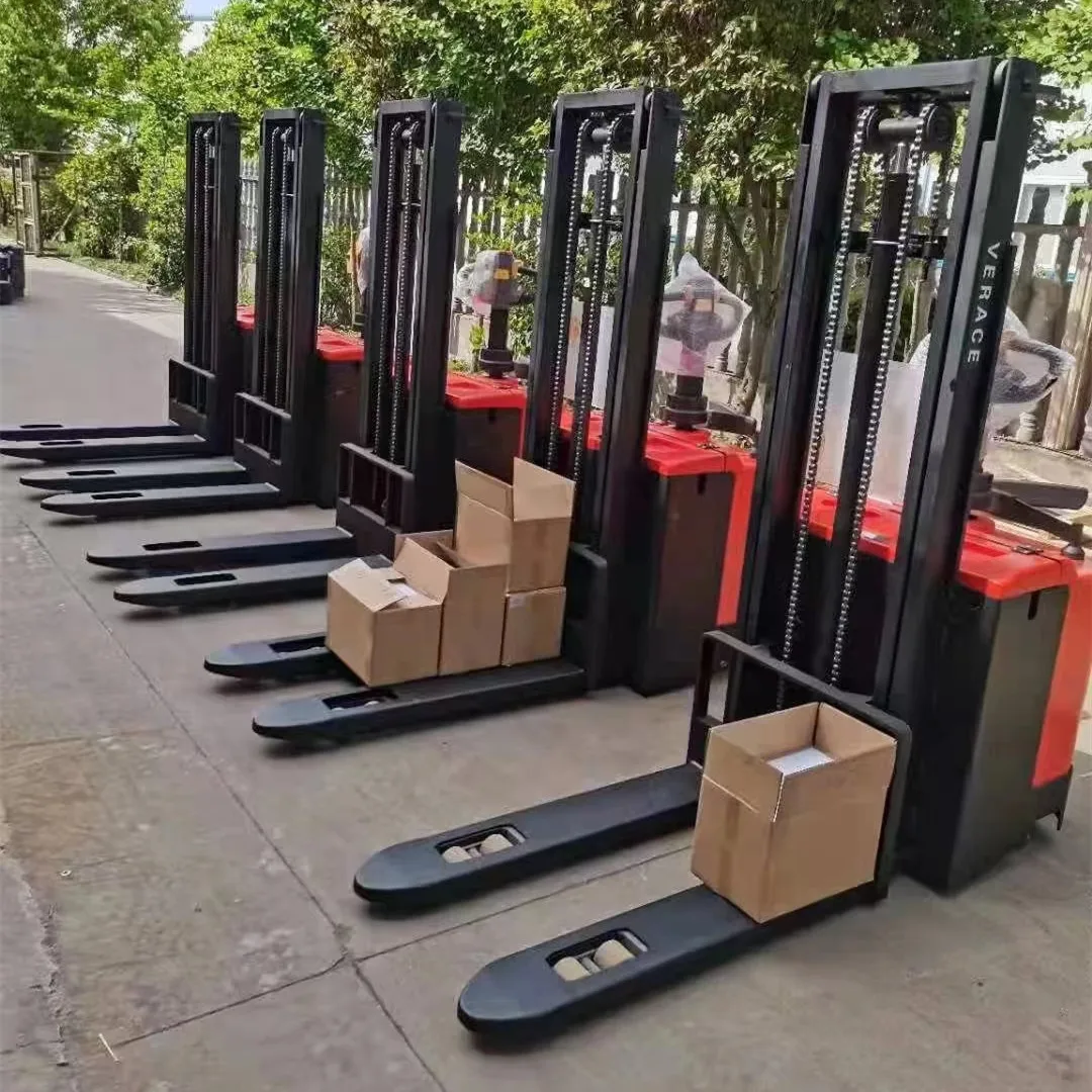 stocks clearance electric hydraulic lifting goods 1500kg loading capacity mini forklift pallet stacker for stacker