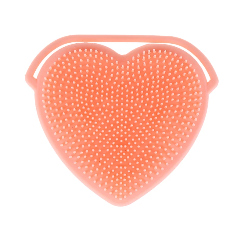 Lohas Love Heart Silicone Multifunctional Cleaning Brush Front Face Brush  Back Shower Bath Scrubber