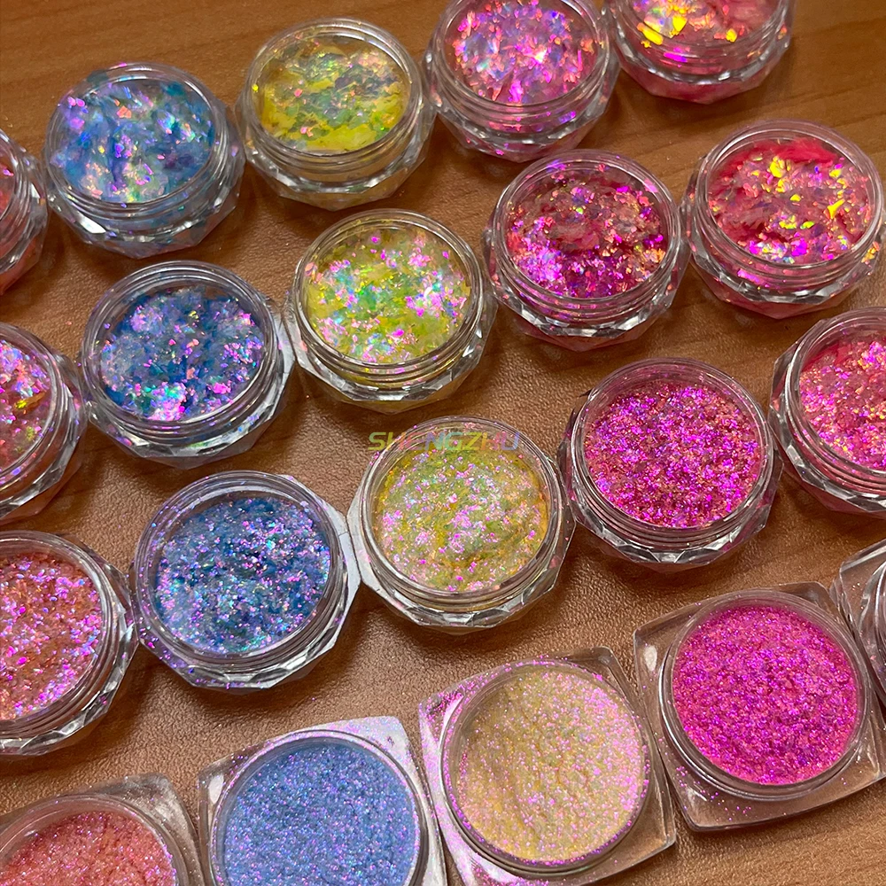 Новое поступление GSH09-13 серии тени для макияжа порошок Хамелеона конфеты Аврора пигментная пудра мерцающая век рассыпчатая