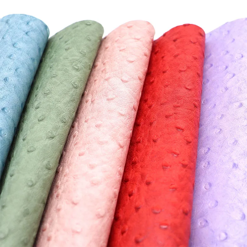 2023 NEW NF5033 New fashion PU leather ostrich pattern for bags shoes clothing case etc high quality wholesale