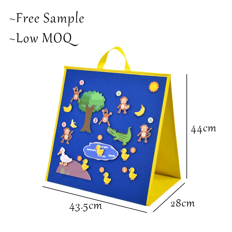 Foldable Felt Board for Toddlers Flannel Board Stories for Preschool Early Learning for Toddlers Kids