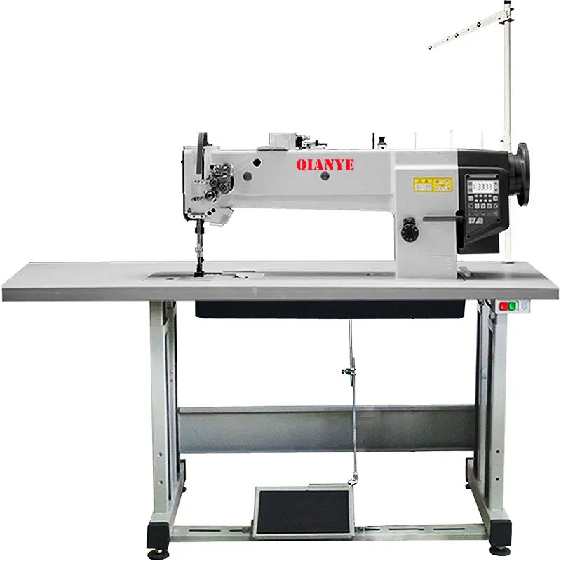 QY-4420L-18 Двойная игла длинные руки комбикормов три синхронизации швейная большой крюк для промышленной швейной машины