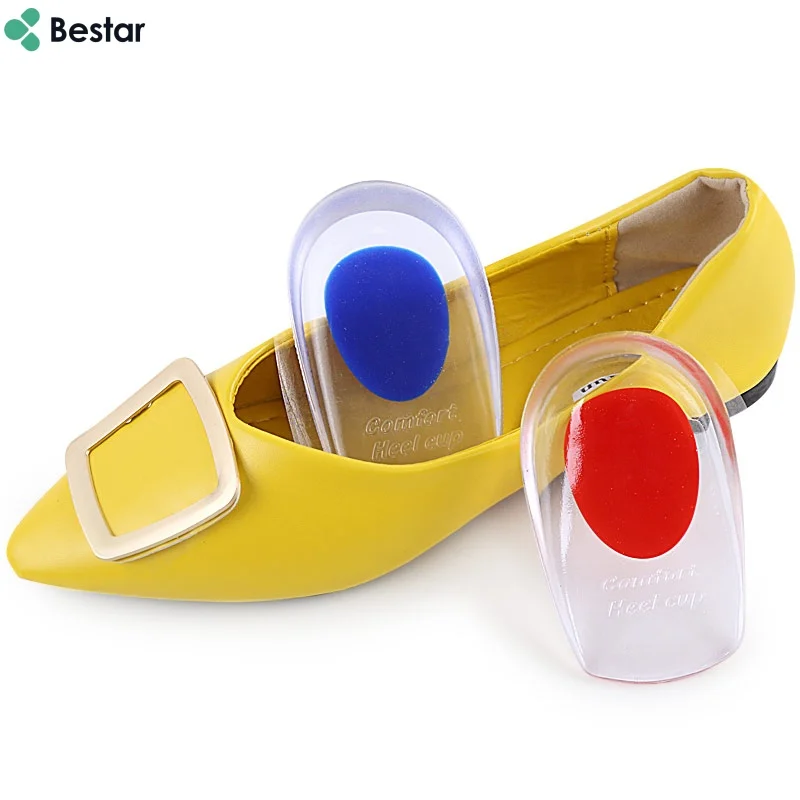 Bestar Height Increase TPE Heel Pad Cushion Silicone Gel Heel Pad insoles for High Heels Shoes