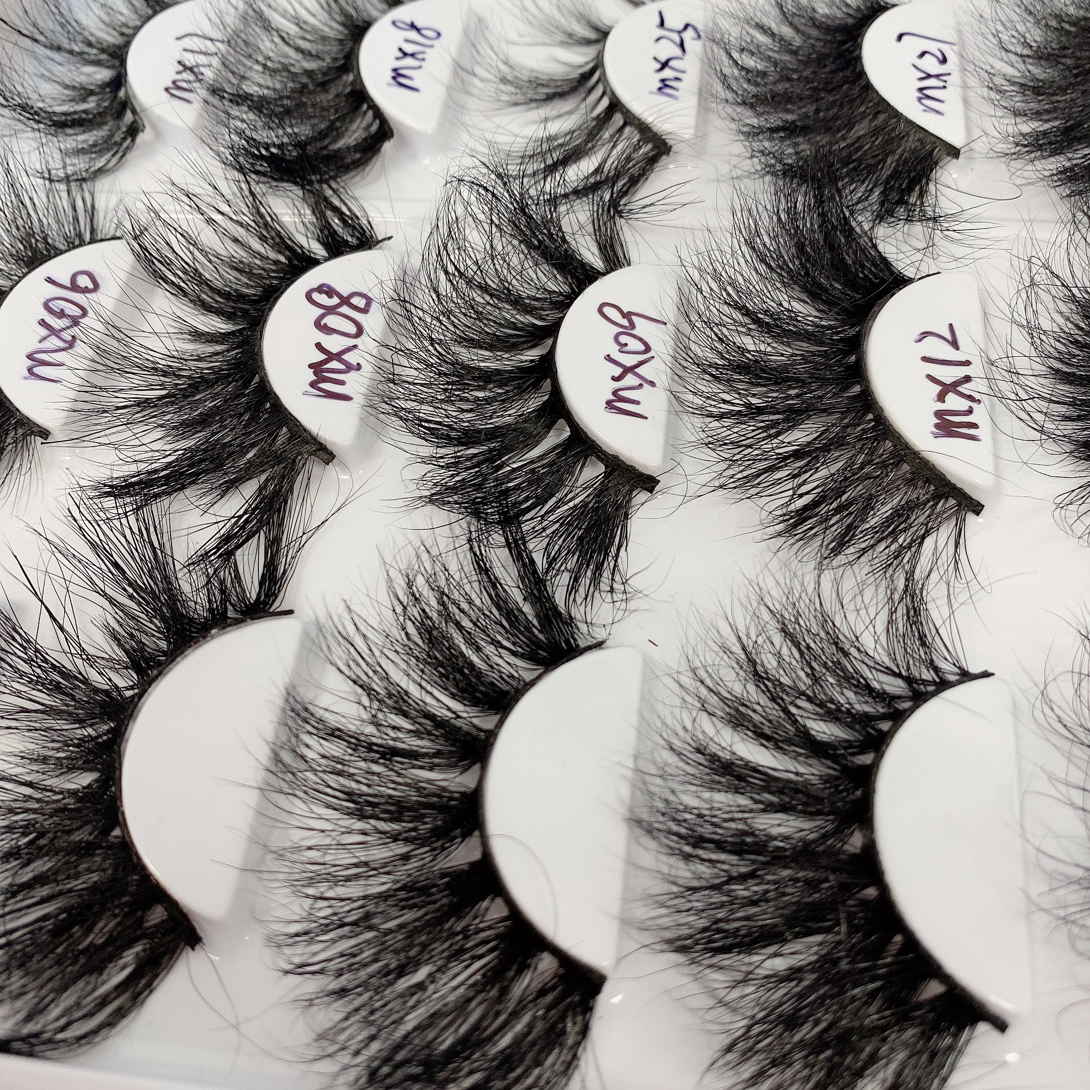 Muting Eye Lash Case Blink Flat Private Label 3D Wholesale Strip Volume Lashes Custom Cruelty Free False Eyelashes Mink