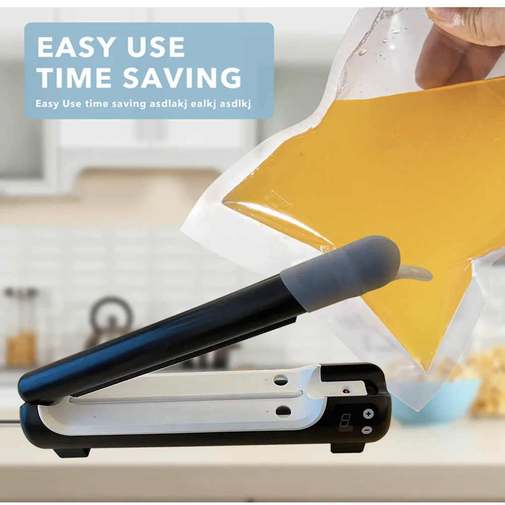 Long Household Mini Table Vaccum Packing Machines Automatic Vacuum Food Sealer For Food Storage Overheating Protection