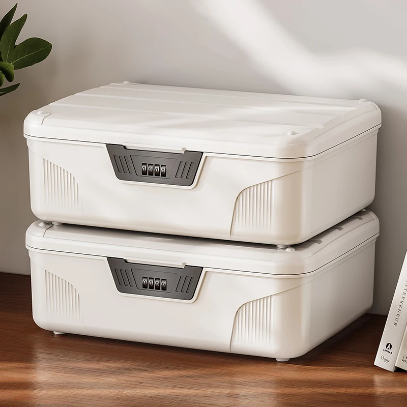 Password Storage Box Home Privacy Documents Storage Box with Lock Valuables Student Cell Phone Small Safe Deposit Container