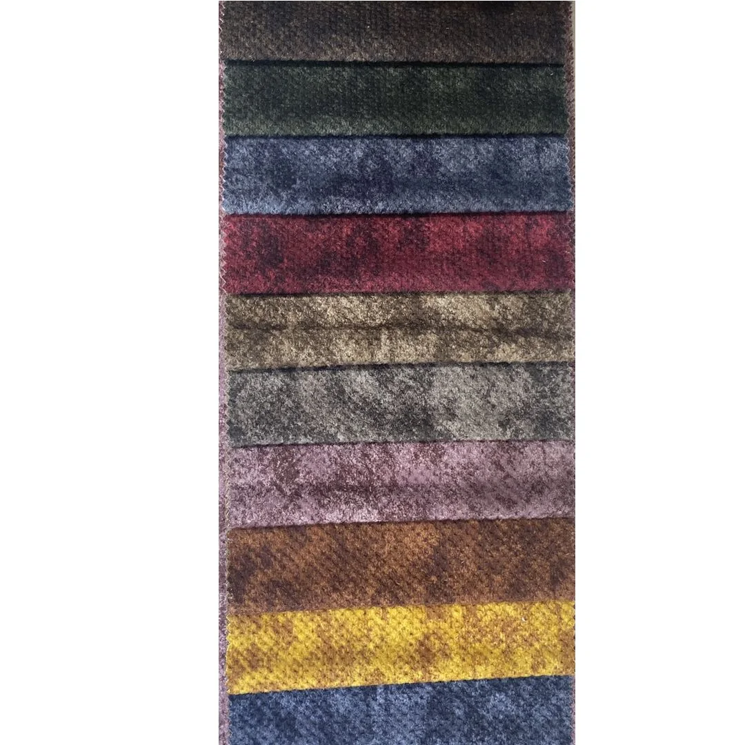 JL21117--- MCVEAN roll fabrics velvet red Lebanon Velour upholstery  printed furnishing   velvet knitting fabrics for sofa