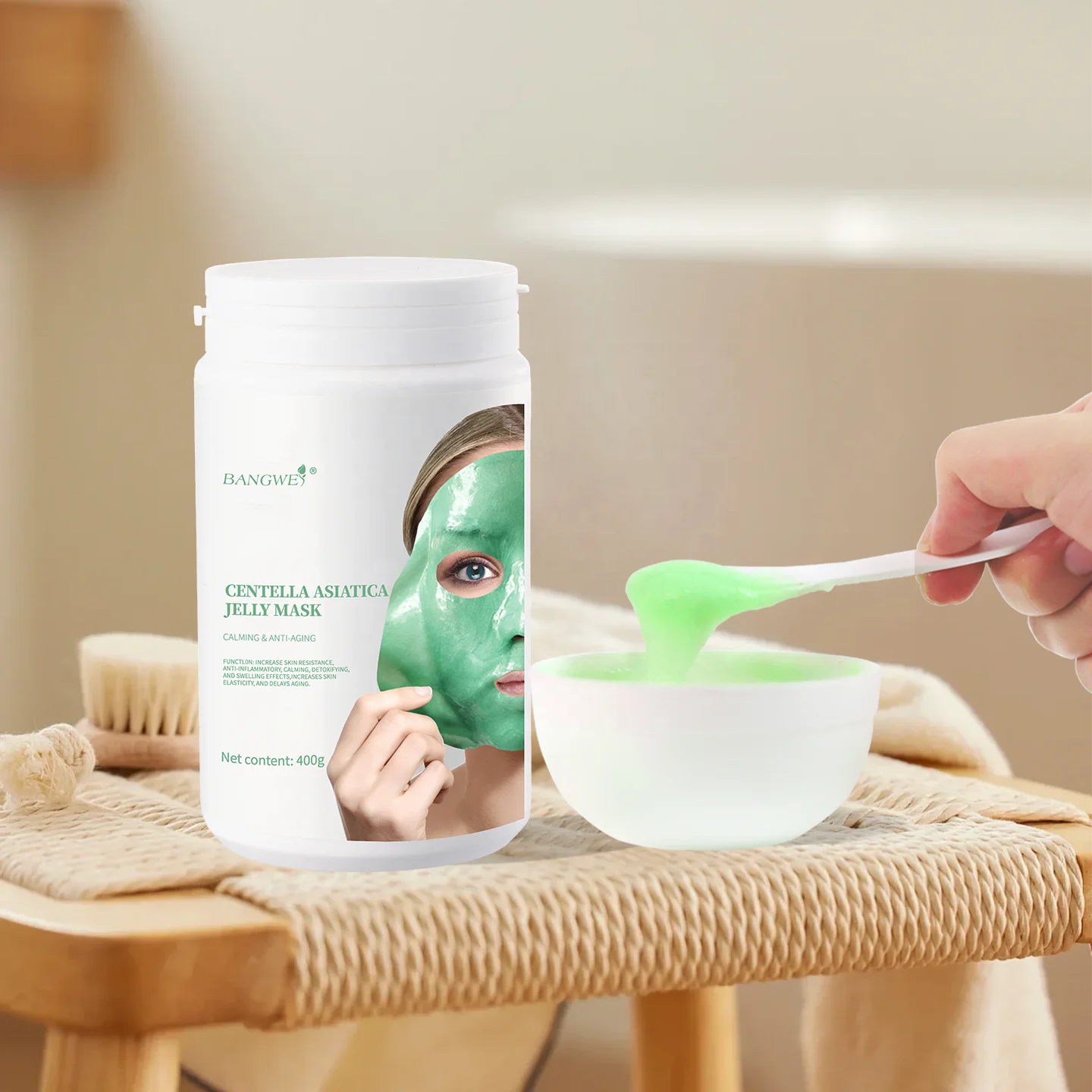 Private Label Facial Skin Care Diy Spa Hydrogel Jelly Powder Mask Centella Asiatica Whitening Peel Off Jelly Powder Mask