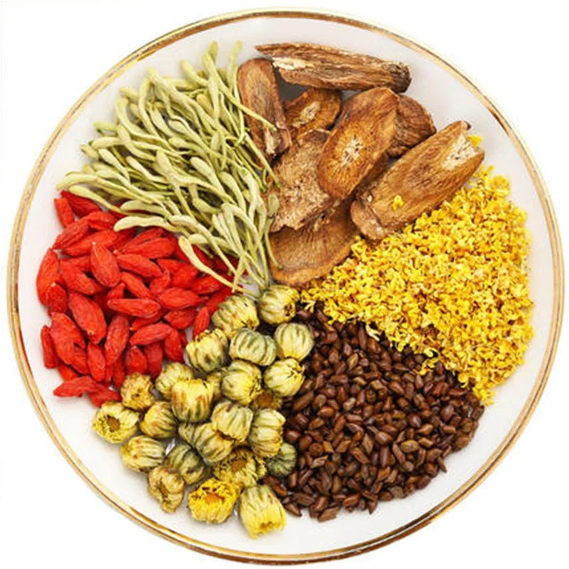 Custom Design Packaging Clear the Liver Reduce Fire Organic Herbal Detox Tea