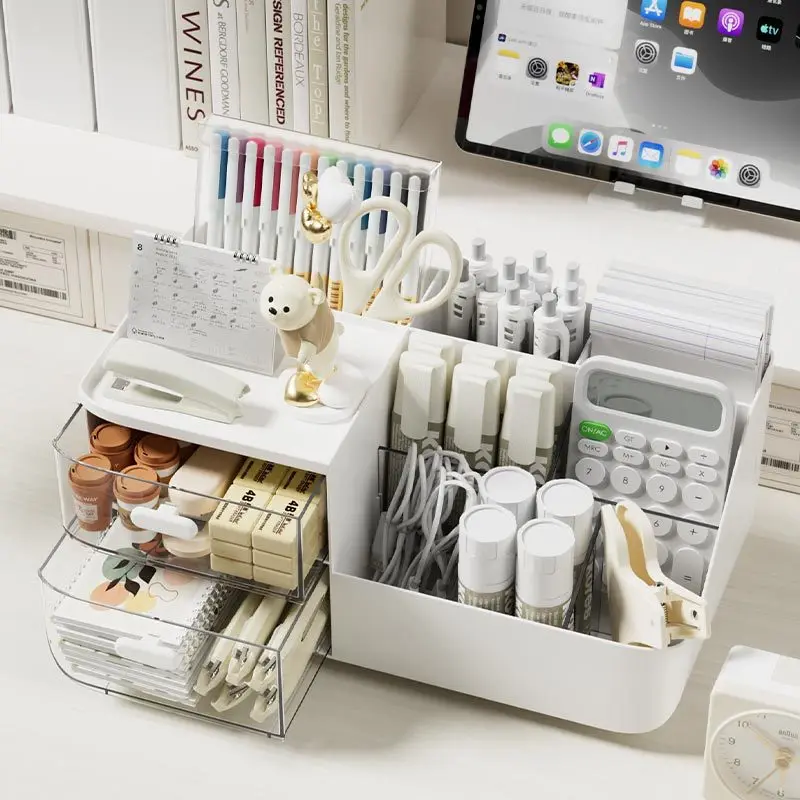 Onsin Multifunctional Desktop Cabinet Plastic Storage Drawer Makeup Organizer Cosmetic Storage boxes office storage container